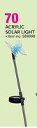 Acrylic Solar Light