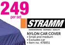 Stramm Nylon Car Cover Small & Medium-per Set Each