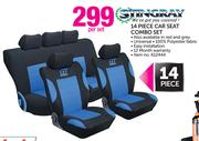 Stingray 14 Piece Car Seat Cover Combo Set-Per Set