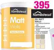 Homestead 20Ltr Matt Walls