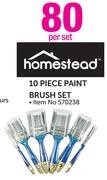Homestead 10 Piece Brush Set-per Set