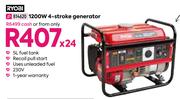Ryobi 1200W 4 Stroke Generator