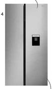 Defy 555L Side By Side Fridge Freezer 819552