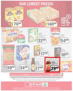 SPAR EASTERN CAPE : Our Best For Less (26 October - 7 November 2021) Valid In | Amahlathi, Bedford, Buffalo Flats, Cala, Centane, Hankey, Idutywa, Indwe, Kwa-Fetting, Komga, Lady Frere, Nemato, Ugie, page 8