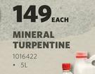 Powafix Mineral Turpentine-5L Each