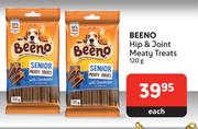 Beeno Hip & Joint Meaty Treats-120g Each