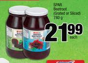 Spar Beetroot Grated Or Sliced-780g Each