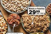 Walnuts Or Pistachios-Per 100g