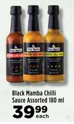 Black Mamba Chilli Sauce Assorted-180ml Each