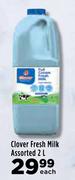 Clover Fresh Milk Assorted-2L Each
