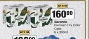 Savanna Premium Dry Cider Cans-For 2 x 6 x 300ml