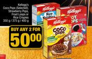 1Kelloggs Coco Pops (Selected), Strawberry Pops, Froot Loops Or Rice Crispies-2 x 350g/375g/400g