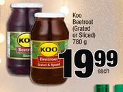 Koo Beetroot Grated Or Sliced-780g Each