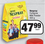 Nestle Nespray Fortigrow Milk Powder-400g Each