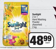 Sunlight 2 In 1 Hand Washing Powder Assorted-2kg Each