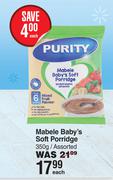 Purity Mabele Baby's Soft Porridge Assorted-350g Each