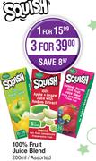 Squish 100% Fruit Juice Blend Assorted-For 1 x 200ml