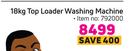 Hisense 18Kg Top Loader Washing Machine