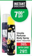 Vinolia Perfume Body Spray Assorted-90ml Each