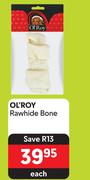 Ol'Roy Rawhide Bone-Each