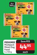 Pedigree Multipack Moist Dog Food-4 x 100g