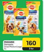 Pedigree Dentastix Small/Medium/Large-For 3 x 7's