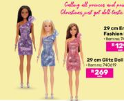 Barbie 29cm Glitz Doll (740619)-Each