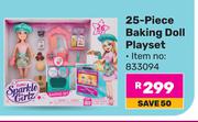 Sparkle Girlz 25 Piece Baking Doll Playset (833094)