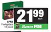 Spar Firelighters 12 Piece