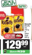 Nescafe Ricoffy Tin 750g Or Value Pack 800g