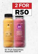 Sir Fruit Smoothies Assorted-For 2 x 300ml