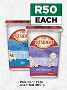 President Feta Assorted-400g Each