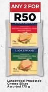 Lancewood Processed Cheese Slices Assorted-For 2 x 175g