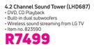 LG 4.2 Channel Sound Tower LHD687
