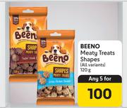 Beeno Meaty Treats Shapes (All Variants)-For Any 5 x 120g