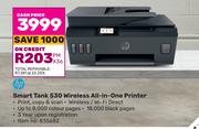 Hp Smart Tank 530 Wireless All-In-One Printer