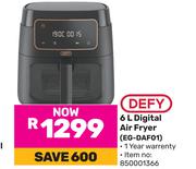 Defy 6Ltr Digital Air Fryer EG-DAF01