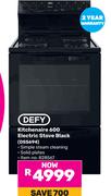 Defy Kitchenaire 600 Electric Stove Black DSS694