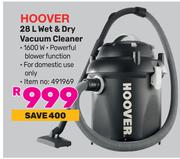 Hoover 28Ltr Wet & Dry Vacuum Cleaner