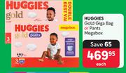 Huggies Gold Giga Bag Or Pants Megabox-Each