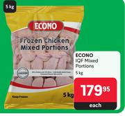Econo IQF Mixed Portions-5Kg Each