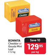 Bonnita Cheddar Or Gouda Mini Loaf (+/-1.2kg)-Per Kg