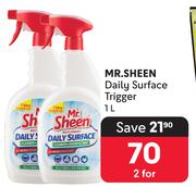 Mr. Sheen Daily Surface Trigger-For 2 x 1Ltr Each