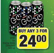 Spar Go Energy Drink (Selected)-3 x 500ml