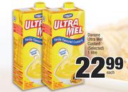 Danone Ultra Mel Custard (Selected)-1Ltr Each
