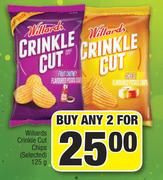 Willards Crinkle Cut Chips (Selected)-2 x 125g