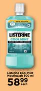 Listerine Cool Mint Mouthwash-500ml Each