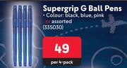 Pilot Supergrip G Ball Pens-Per 4 Pack