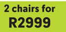 Terrace Leisure Onyx Patio Rope Dining Chair-For 2