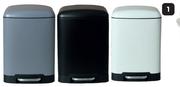  Five 6L Metal Pedal Bin-Each